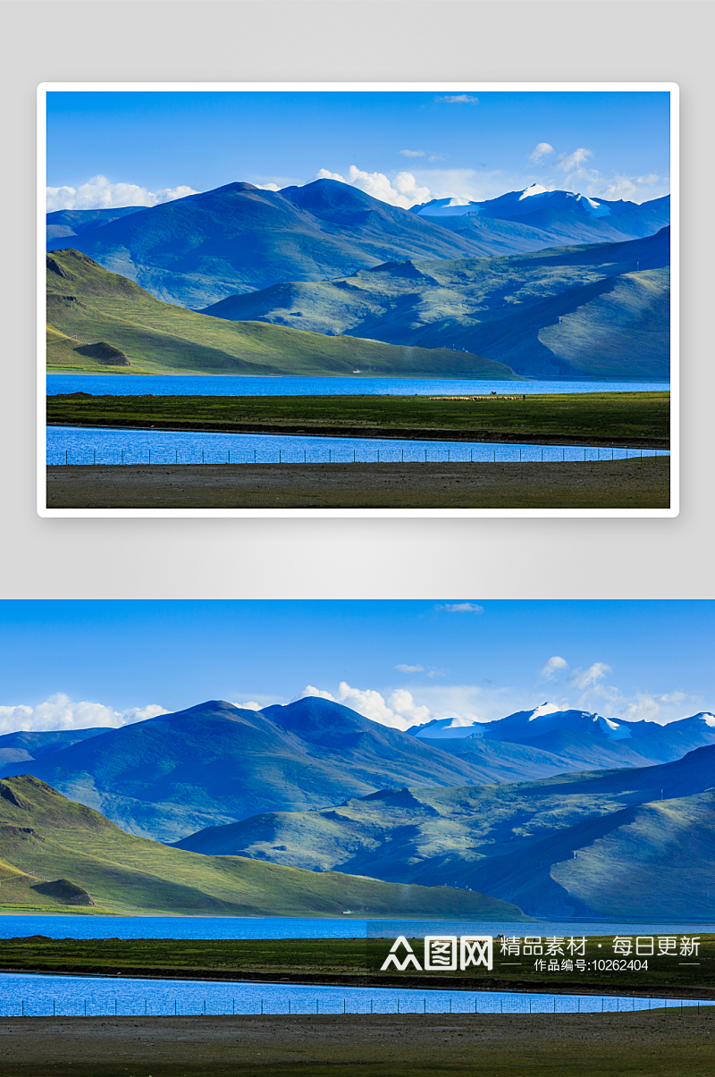 西藏高原山川湖泊素材