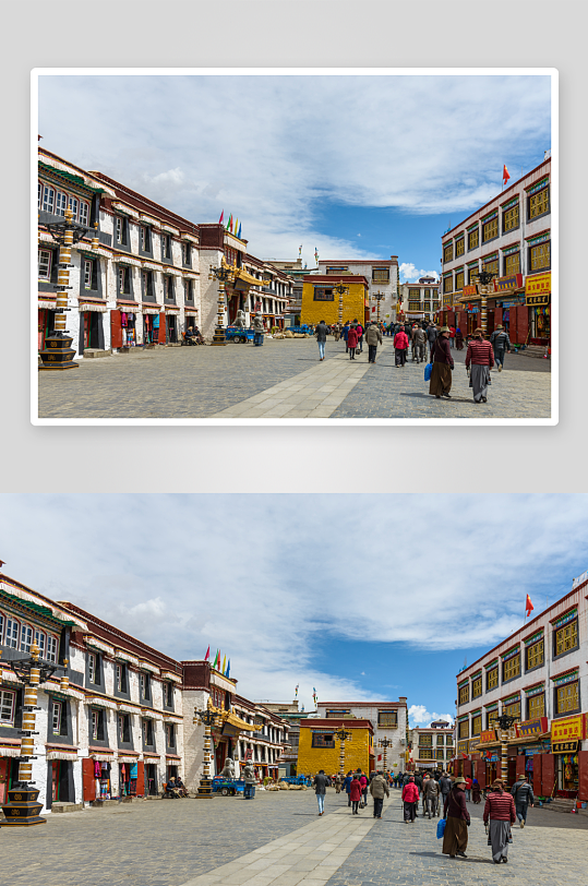 西藏旅游景点风景画图片