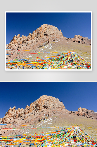 西藏风景画高清图片素材