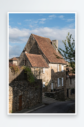 中世纪村庄高清摄影图