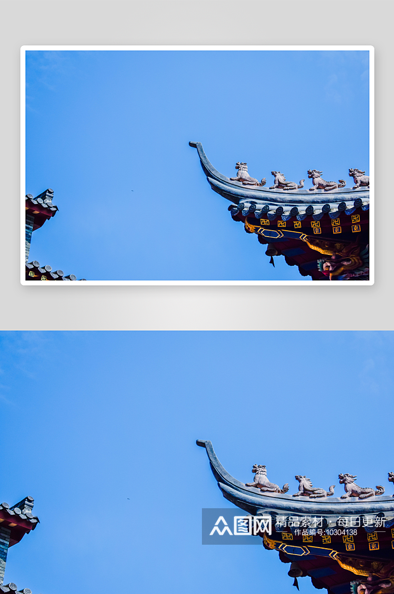 高清中国古建筑屋檐图片素材