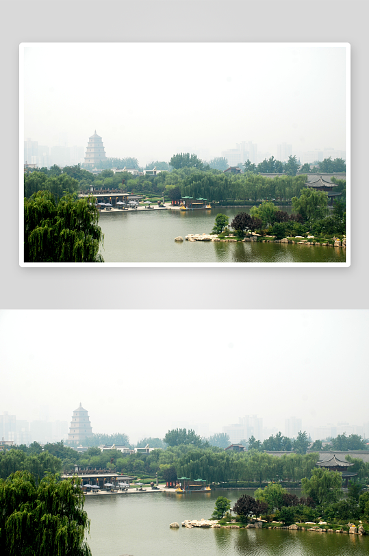 西安大唐芙蓉园风景画图片