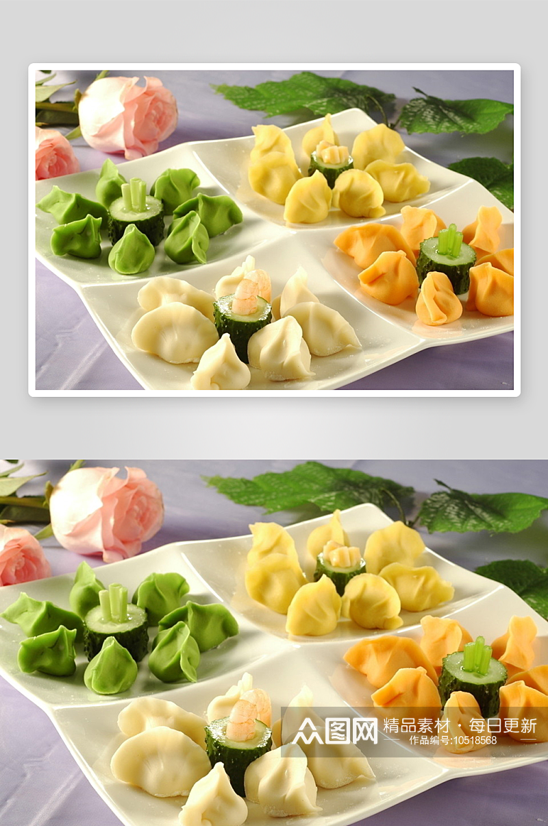 水饺蒸饺美食摄影图片素材