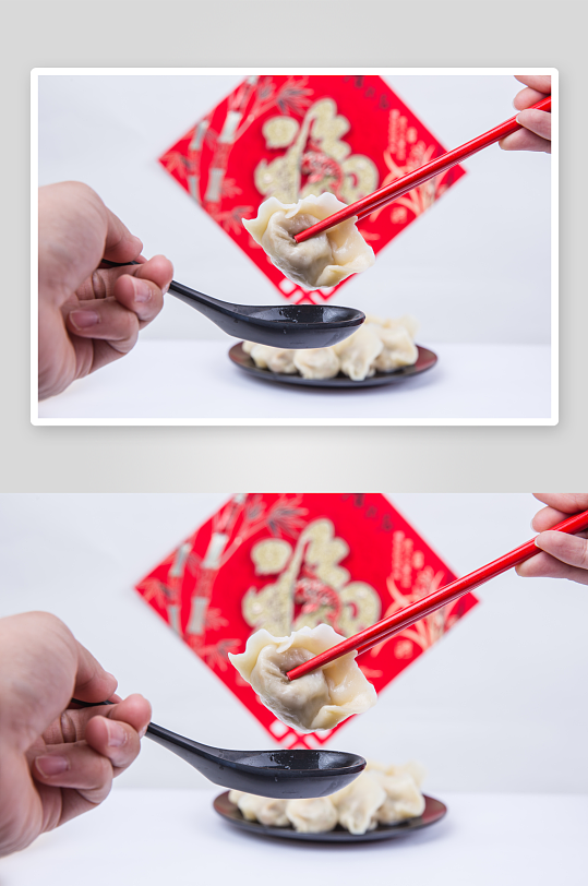 水饺蒸饺煎饺图片素材