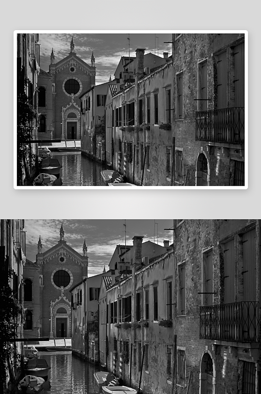 欧洲建筑黑白意大利摄影图片