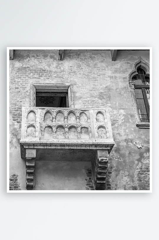 欧洲建筑黑白摄影意大利风景画