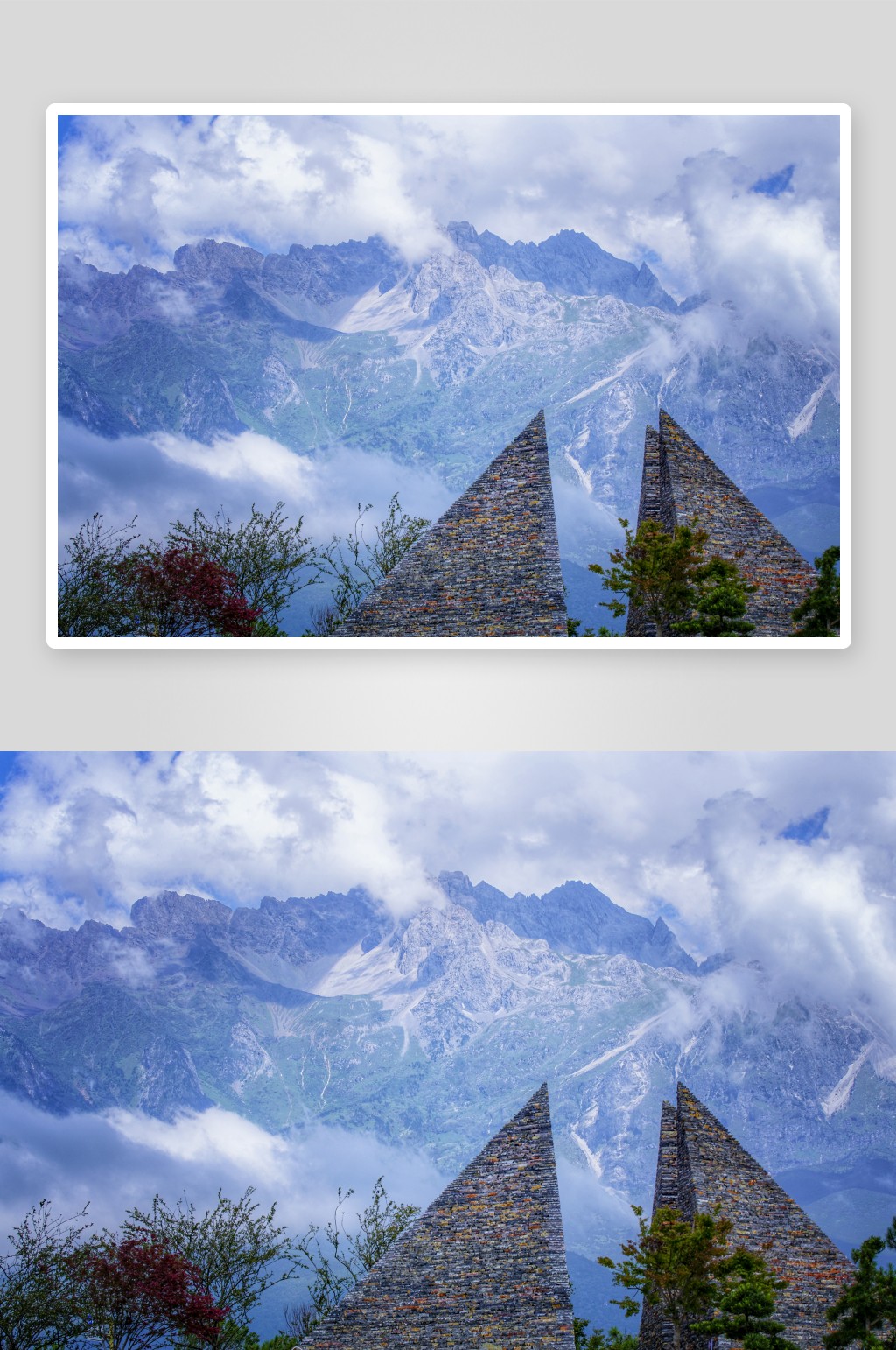丽江玉龙雪山东巴谷素材