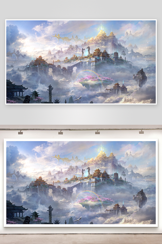 唯美古風(fēng)中國風(fēng)場景插畫背景