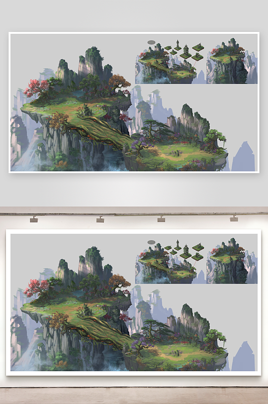 高清中國風(fēng)場景插畫圖片素材