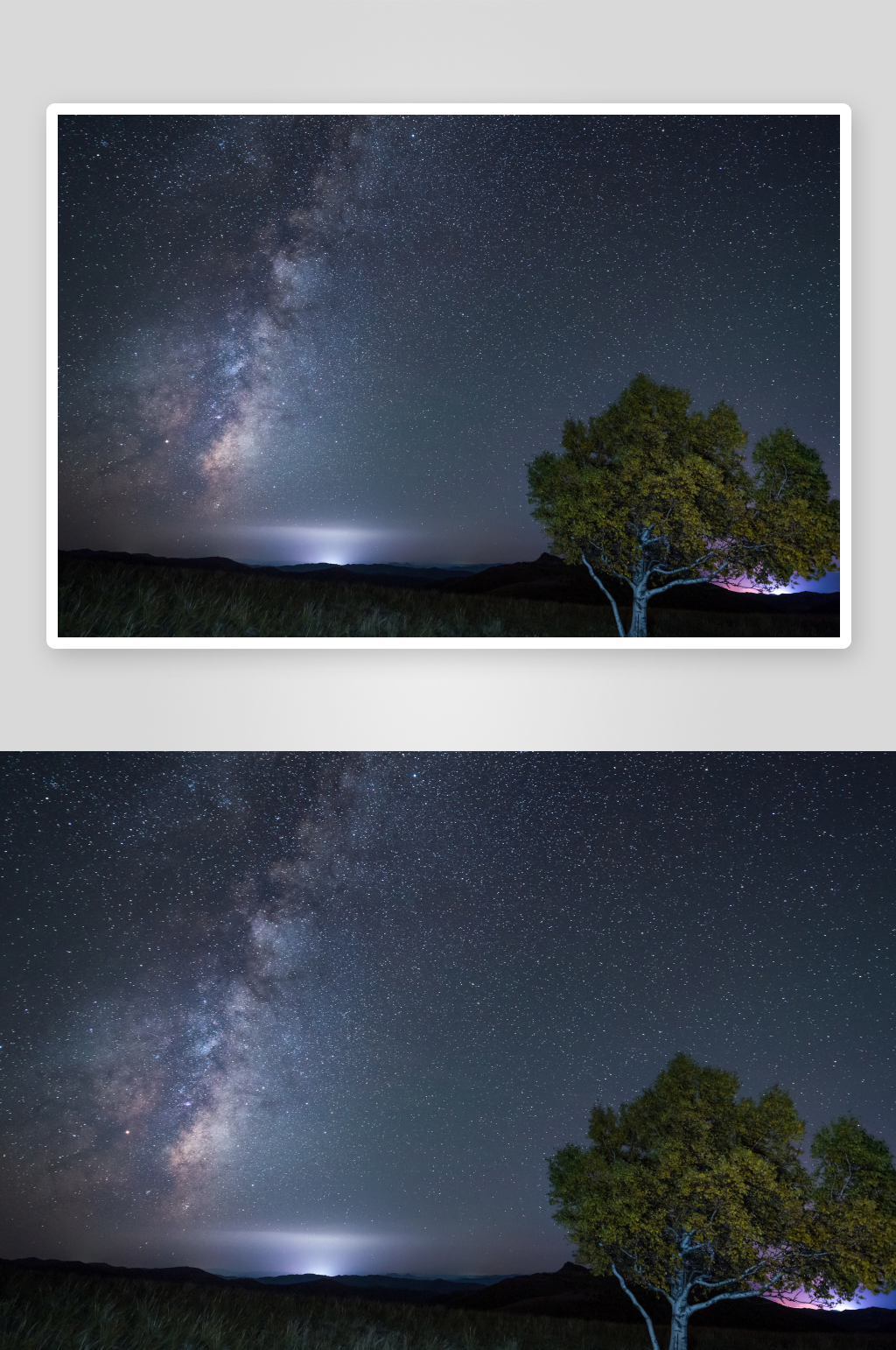 高清唯美夜空星空风景画图片素材