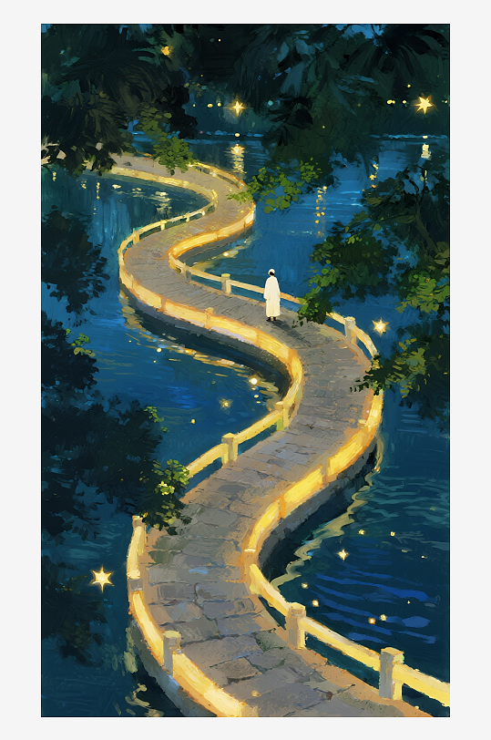 索罗公园风景画油画-众图网