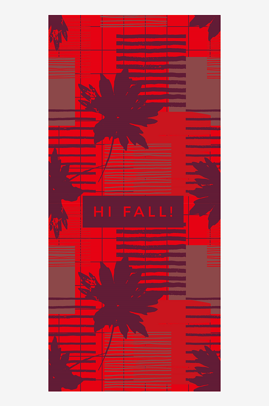 矢量植物树叶底纹背景-众图网