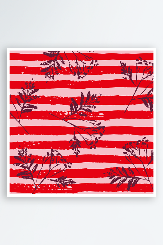 矢量植物树叶底纹背景-众图网