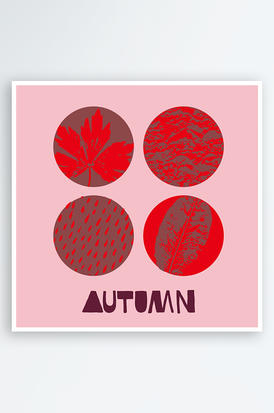 矢量植物树叶底纹背景-众图网