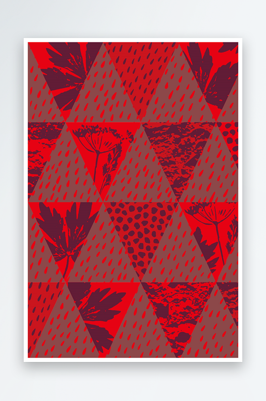 矢量植物树叶底纹背景-众图网