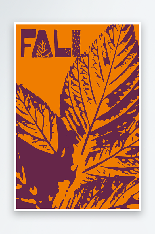 矢量植物树叶底纹背景模版-众图网