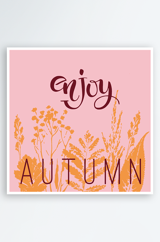 矢量植物树叶底纹背景-众图网