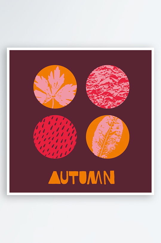 矢量树叶底纹背景水彩-众图网