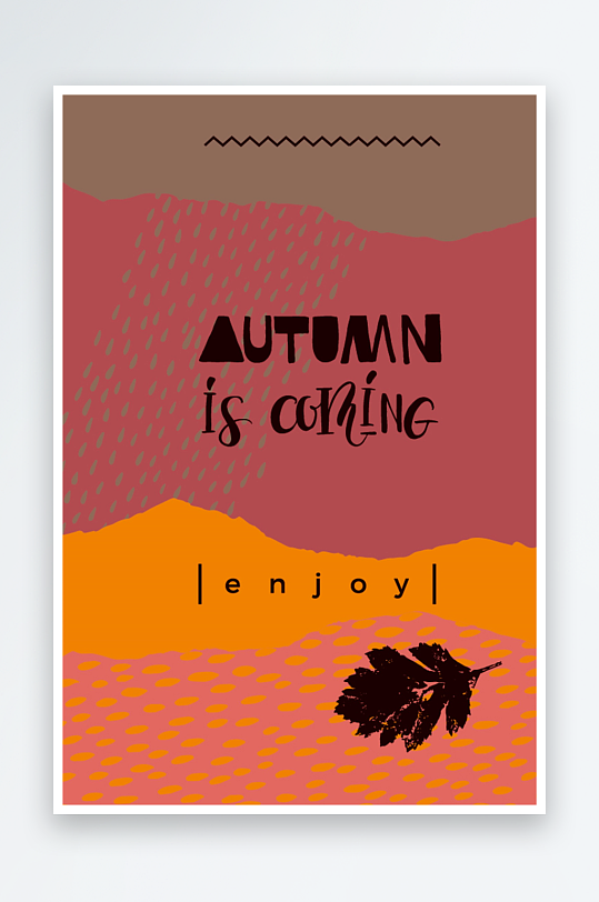 矢量树叶底纹背景-众图网