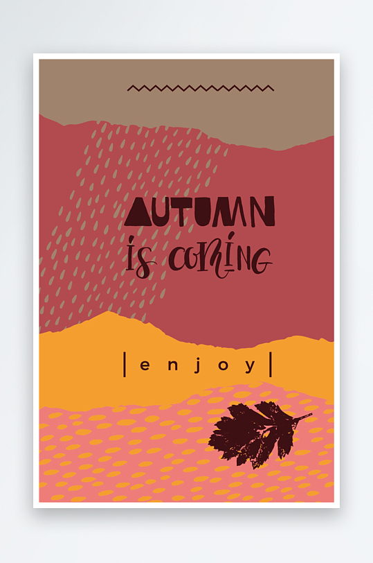 矢量树叶底纹背景-众图网