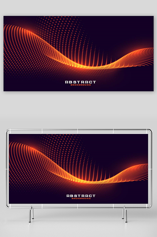 矢量动感线条科技背景-众图网