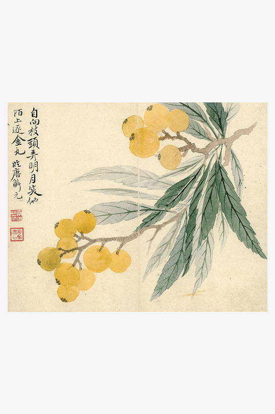 恽寿平水墨花卉装饰画-众图网