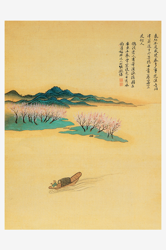 恽寿平水墨风景画画装饰画图片-众图网