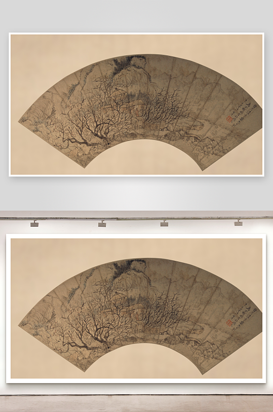 恽寿平水墨风景画画装饰画图片-众图网