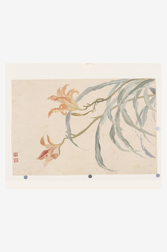 恽寿平山水墨风景装饰画图片素材-众图网