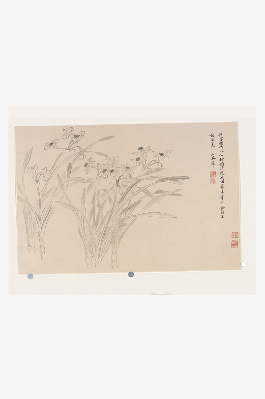 恽寿平山水墨风景装饰画图片素材-众图网