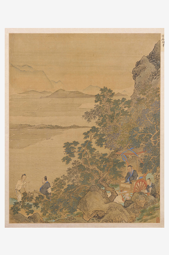 仇英作品古风风景画字画图片-众图网