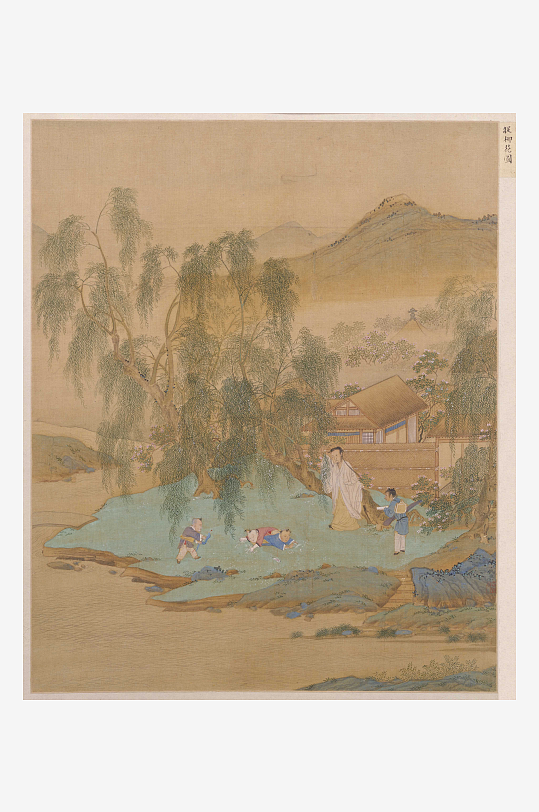 仇英作品古风风景画字画图片-众图网