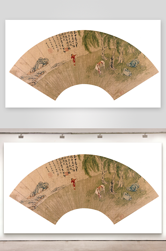 仇英作品古风风景画字画装饰画图片-众图网