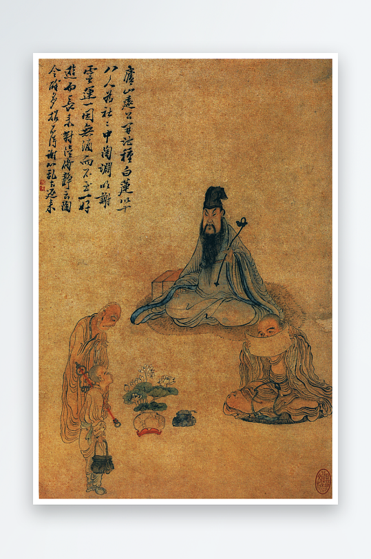 仇英作品古风风景画字画装饰画图片-众图网