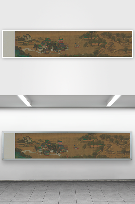 仇英作品古风风景画字画装饰画-众图网