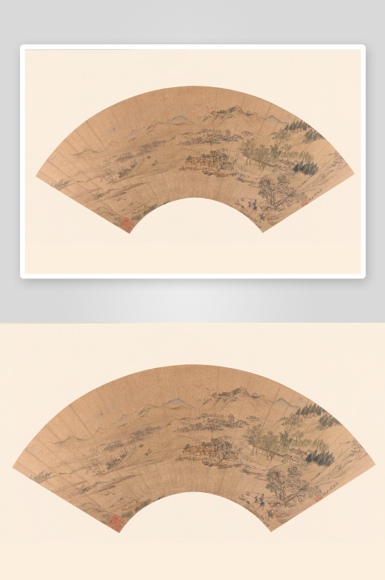 仇英作品古风风景画字画装饰画-众图网