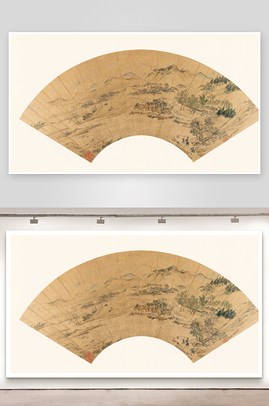 仇英作品古风风景画字画装饰画-众图网