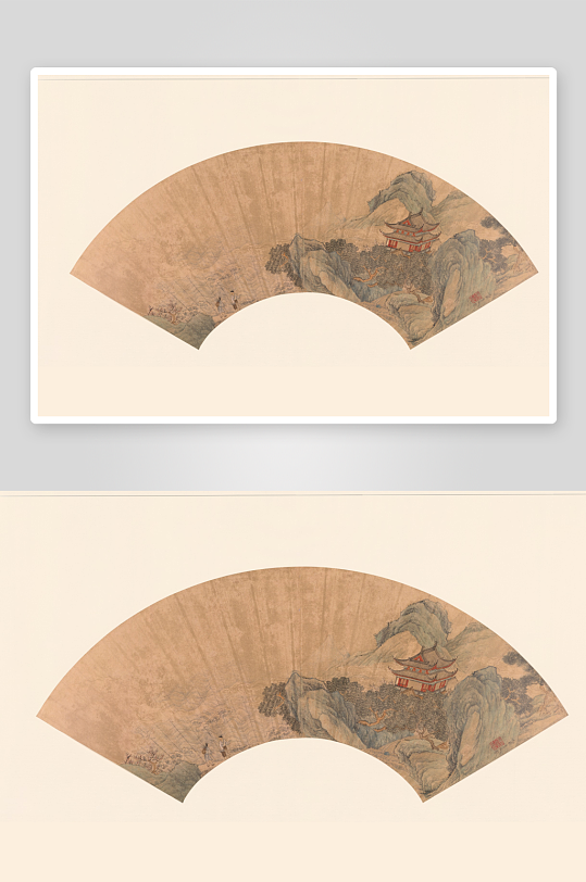 仇英作品古风风景画字画装饰画-众图网