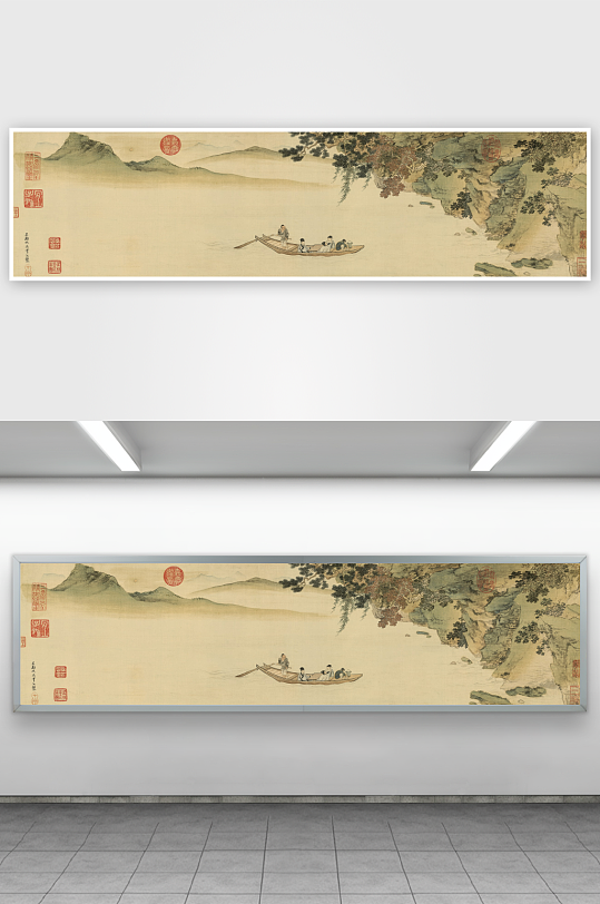 仇英作品古风风景画字画装饰画图片-众图网