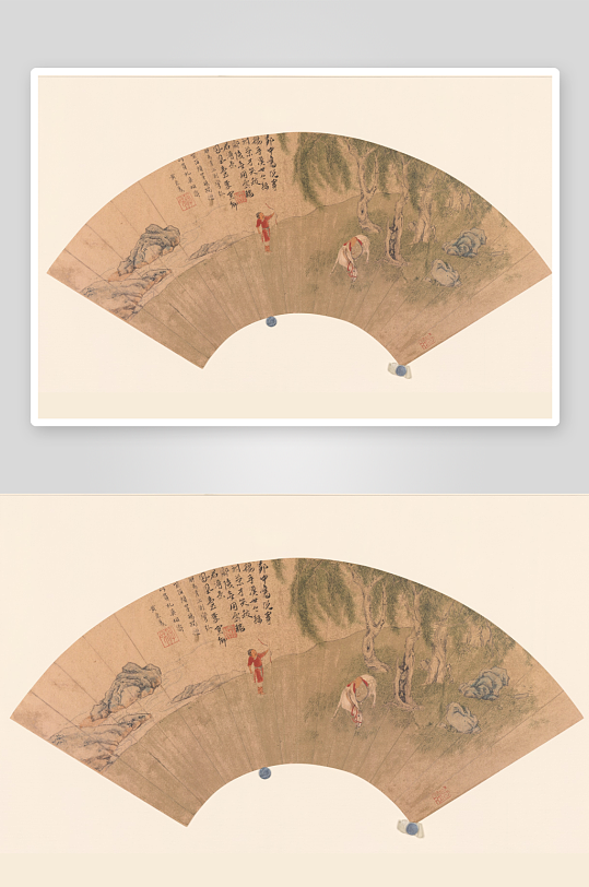 仇英作品古风风景画字画装饰画图片-众图网