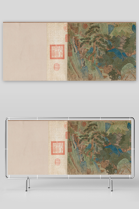 仇英作品古风风景画字画图片-众图网