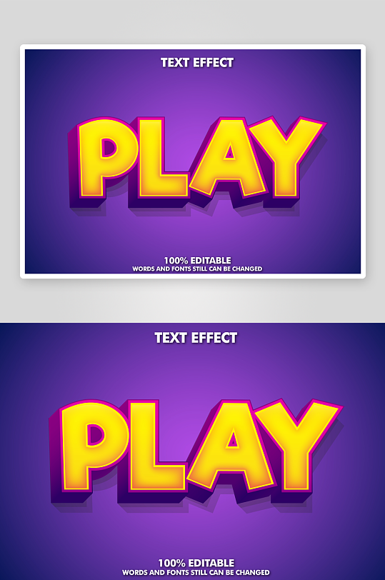 3D立体EPS艺术字效果-众图网