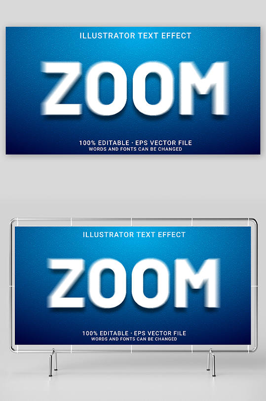 3D立体EPS艺术字效果-众图网