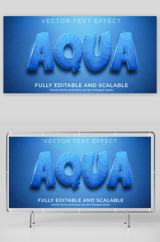 3D立体EPS艺术字效果-众图网