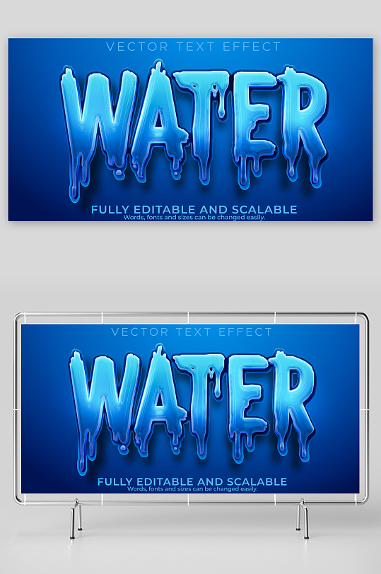 3D立体EPS艺术字效果-众图网