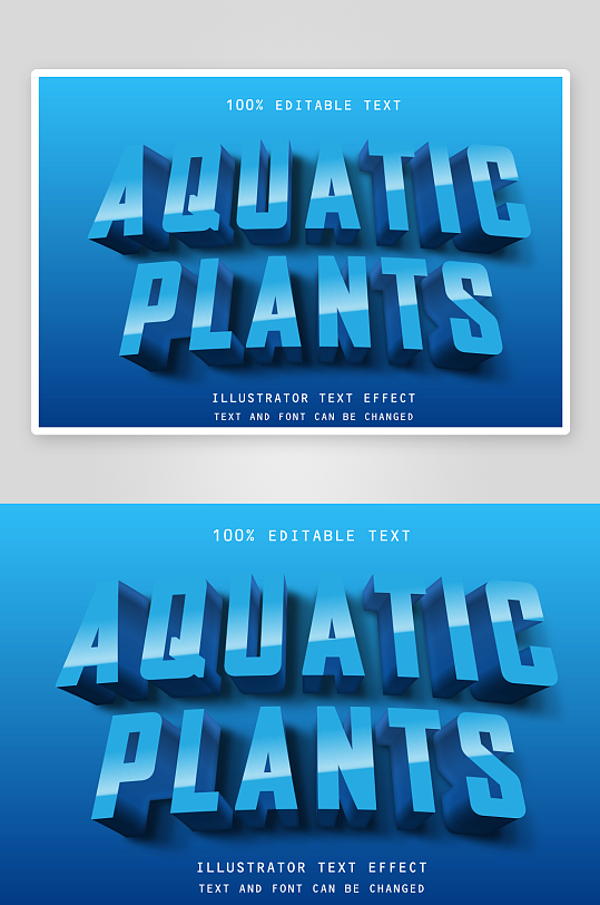 3D立体EPS艺术字效果-众图网