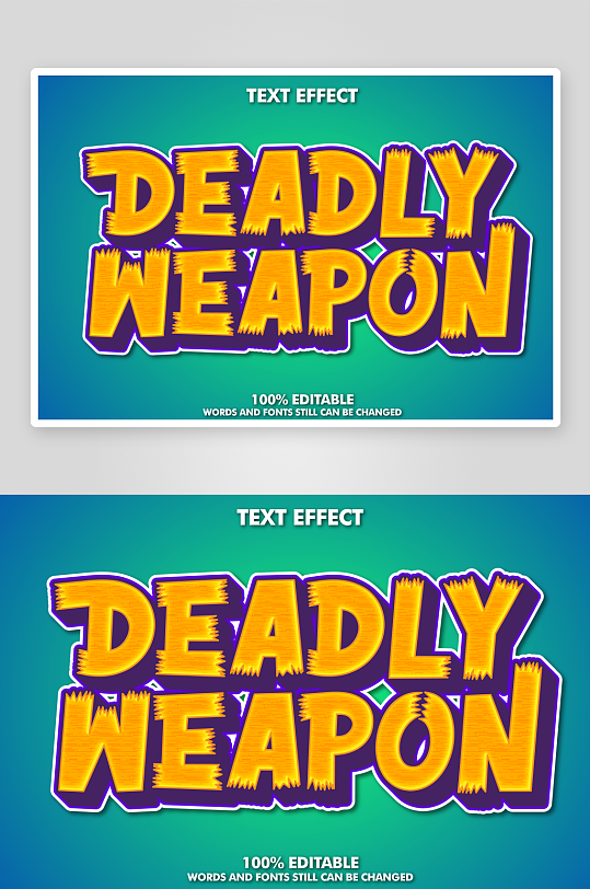 3D立体EPS艺术字效果-众图网