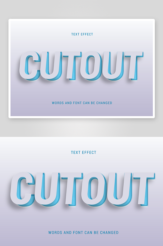 3D立体可编辑艺术字效果-众图网