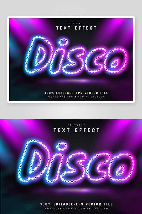 3D立体可编辑艺术字效果-众图网