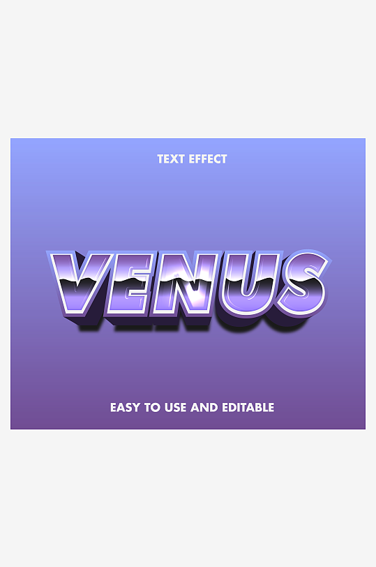 3D立体艺术字效果-众图网